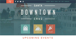 Desktop Screenshot of downtownsantacruz.com