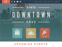 Tablet Screenshot of downtownsantacruz.com